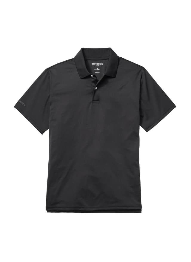 Bonobos Men's Performance Golf Polo - Black LG