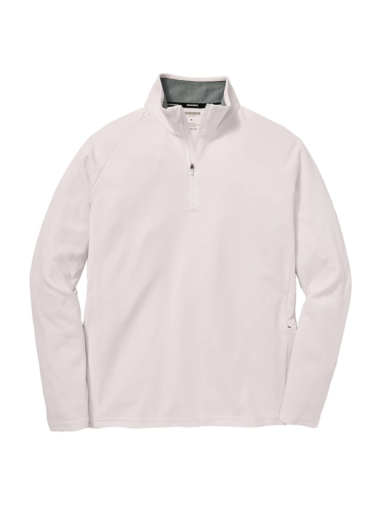 Bonobos Men's Fairgame Half-Zip - White LG