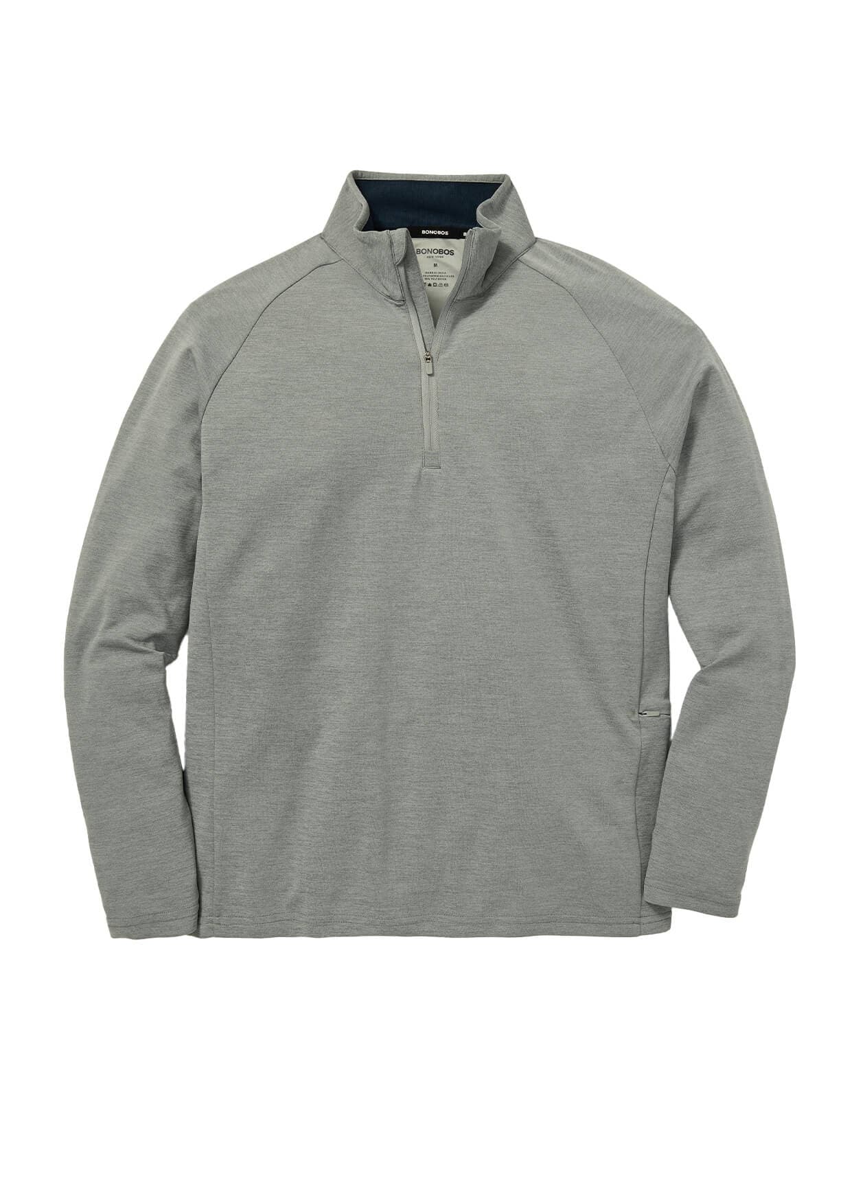 Bonobos Men's Fairgame Half-Zip - Dark Grey LG