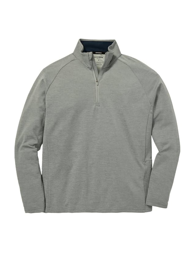 Bonobos Men's Fairgame Half-Zip - Dark Grey LG