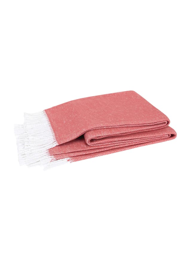 Matouk Pezzo Throw - Deep Coral 50X70
