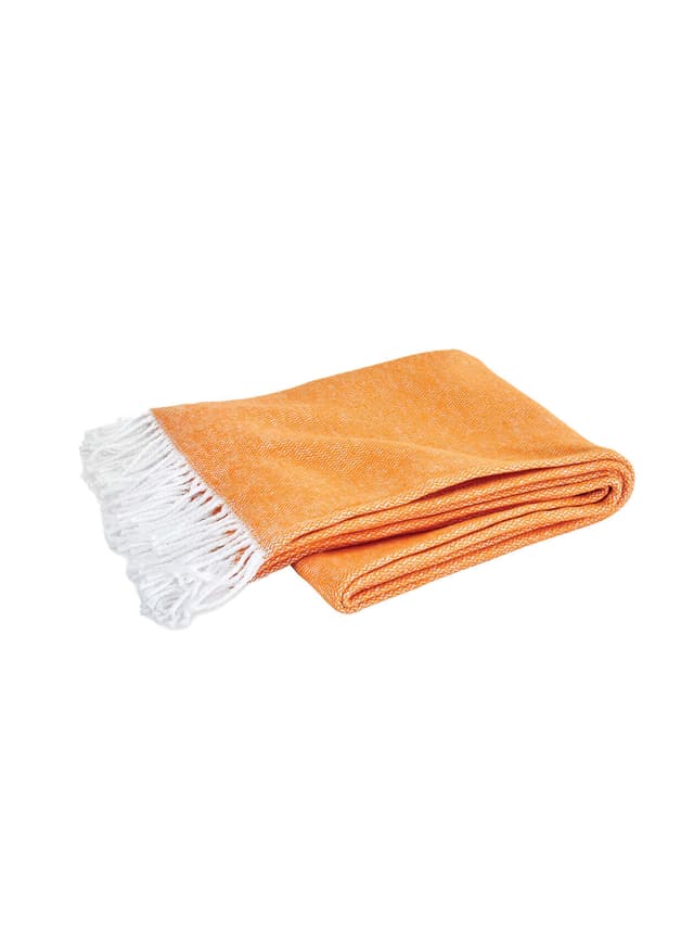 Matouk Pezzo Throw - Tangerine (TGRN) 50X70