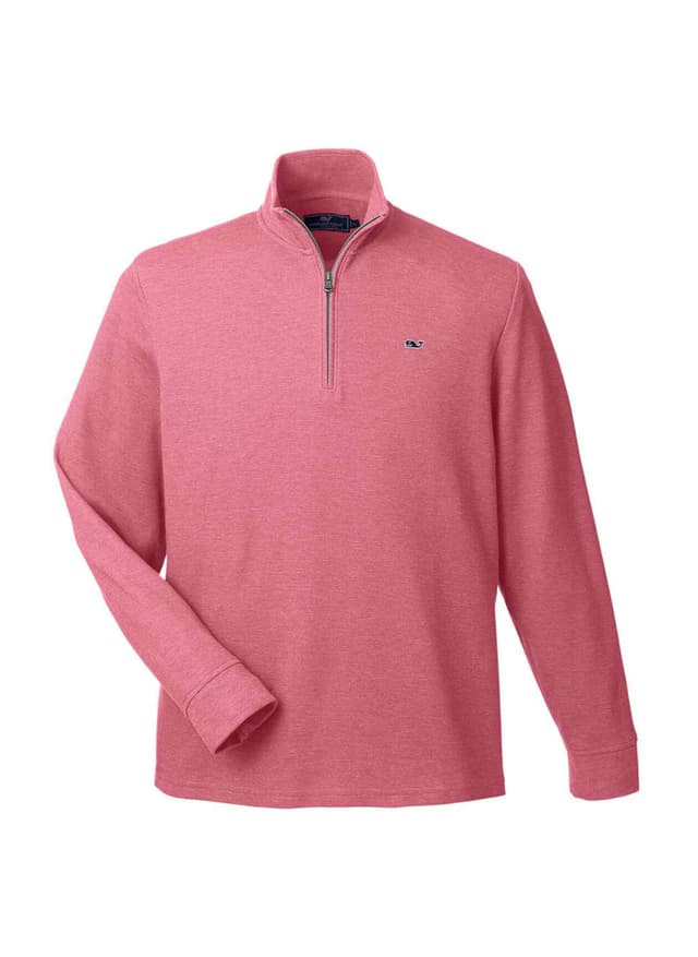 Vineyard Vines Men's Saltwater Quarter-Zip - Sailors Red (RED) LG