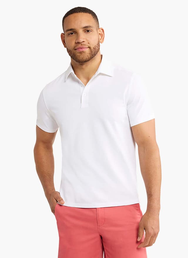 Fair Harbor Men's Pacific Polo - White LG