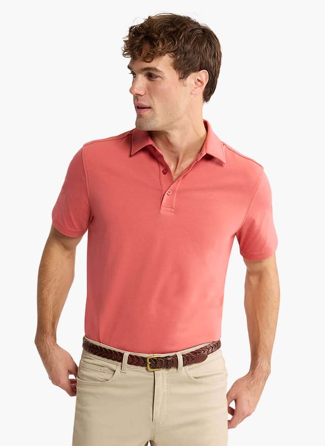 Fair Harbor Men's Pacific Polo - Red LG