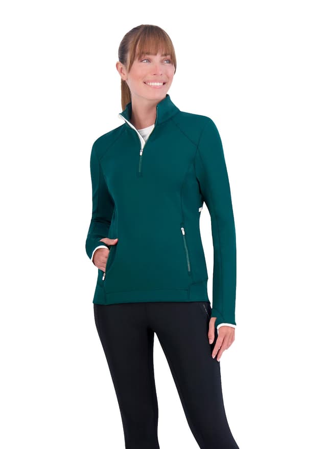 Zero Restriction Women's Sofia Z500 Quarter-Zip - Green (3041) LG