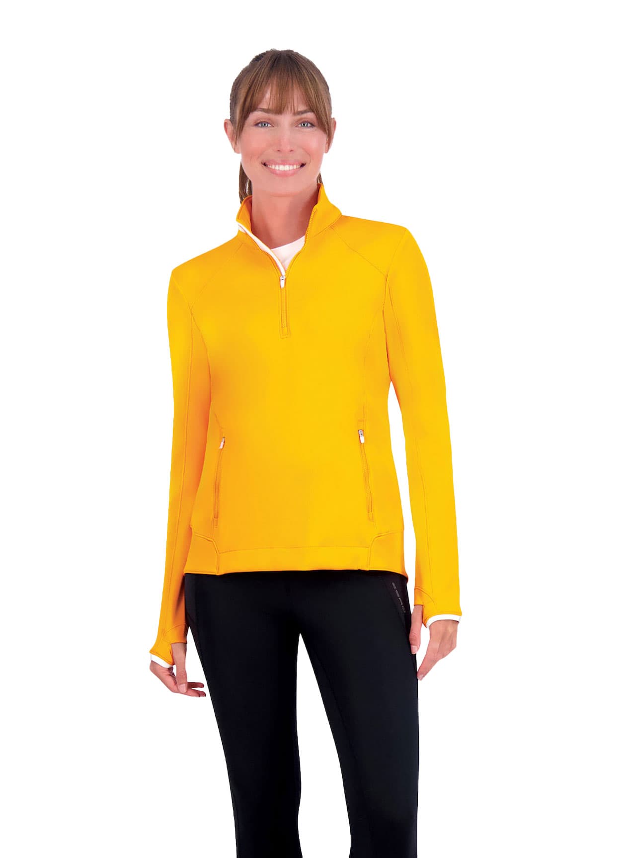 Zero Restriction Women's Sofia Z500 Quarter-Zip - Tenn Orange (846) LG