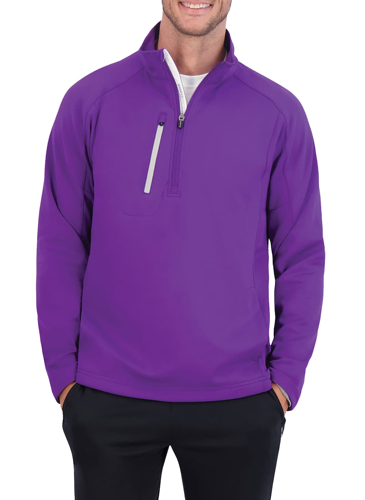 Zero Restriction Men's Z500 Quarter-Zip - Purple (10) 3XL