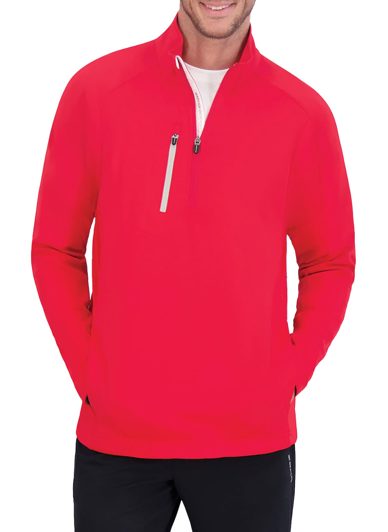 Zero Restriction Men's Z500 Quarter-Zip - Bright Red (6017) 3XL