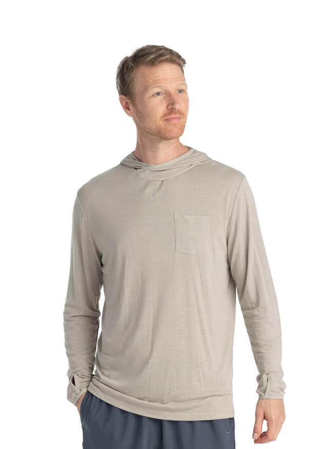Free Fly Men's Bamboo Lightweight Hoodie - Sandstone (105) 3XL