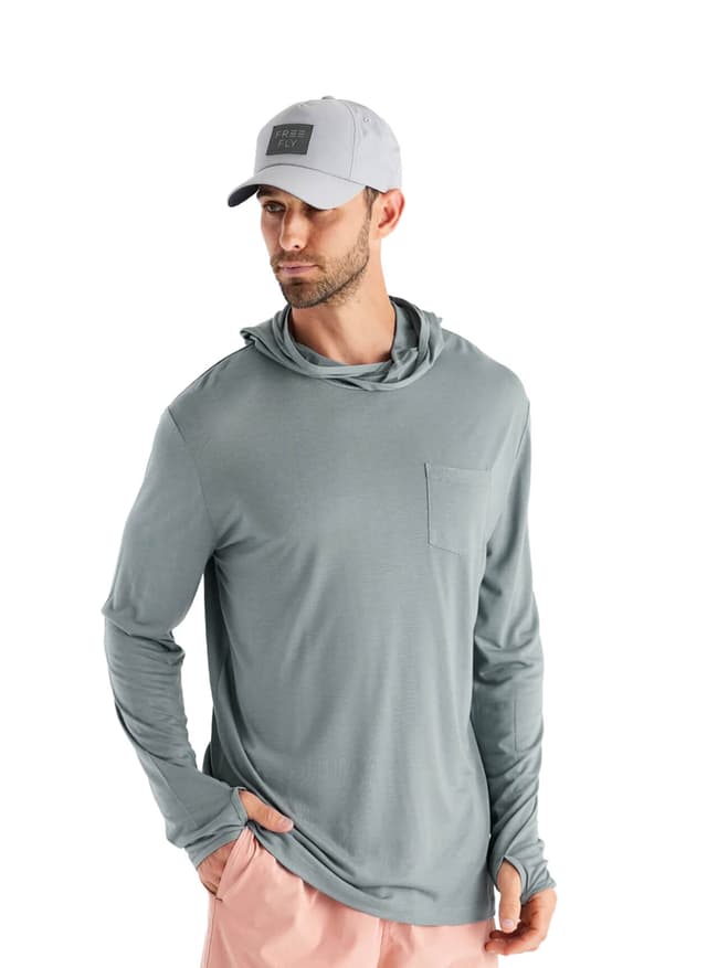 Free Fly Men's Bamboo Lightweight Hoodie - Slate (310) 3XL