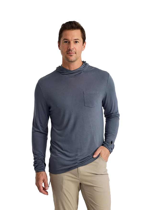 Free Fly Men's Bamboo Lightweight Hoodie - Navy 3XL