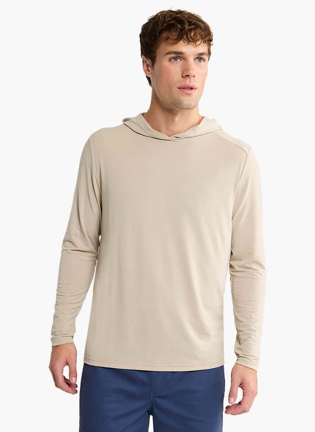 Fair Harbor Men's Seabreeze Hoodie - Brown LG