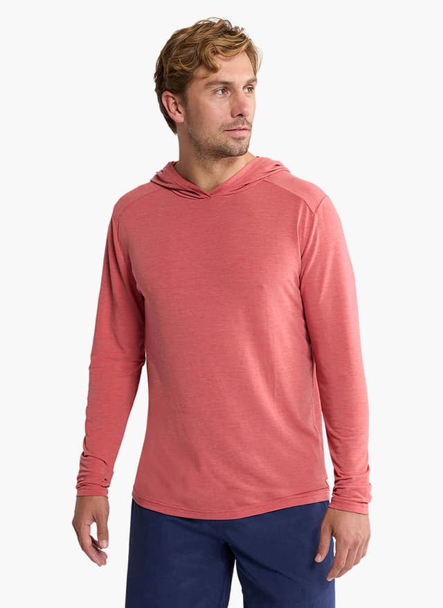 Fair Harbor Men's Seabreeze Hoodie - Red LG