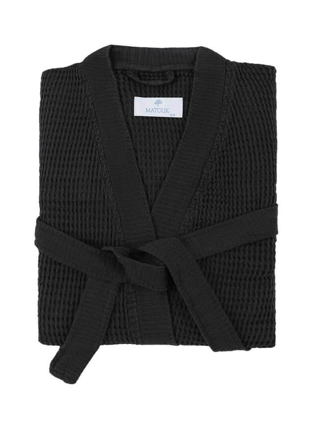Matouk Kiran Robe - Black LG/XL