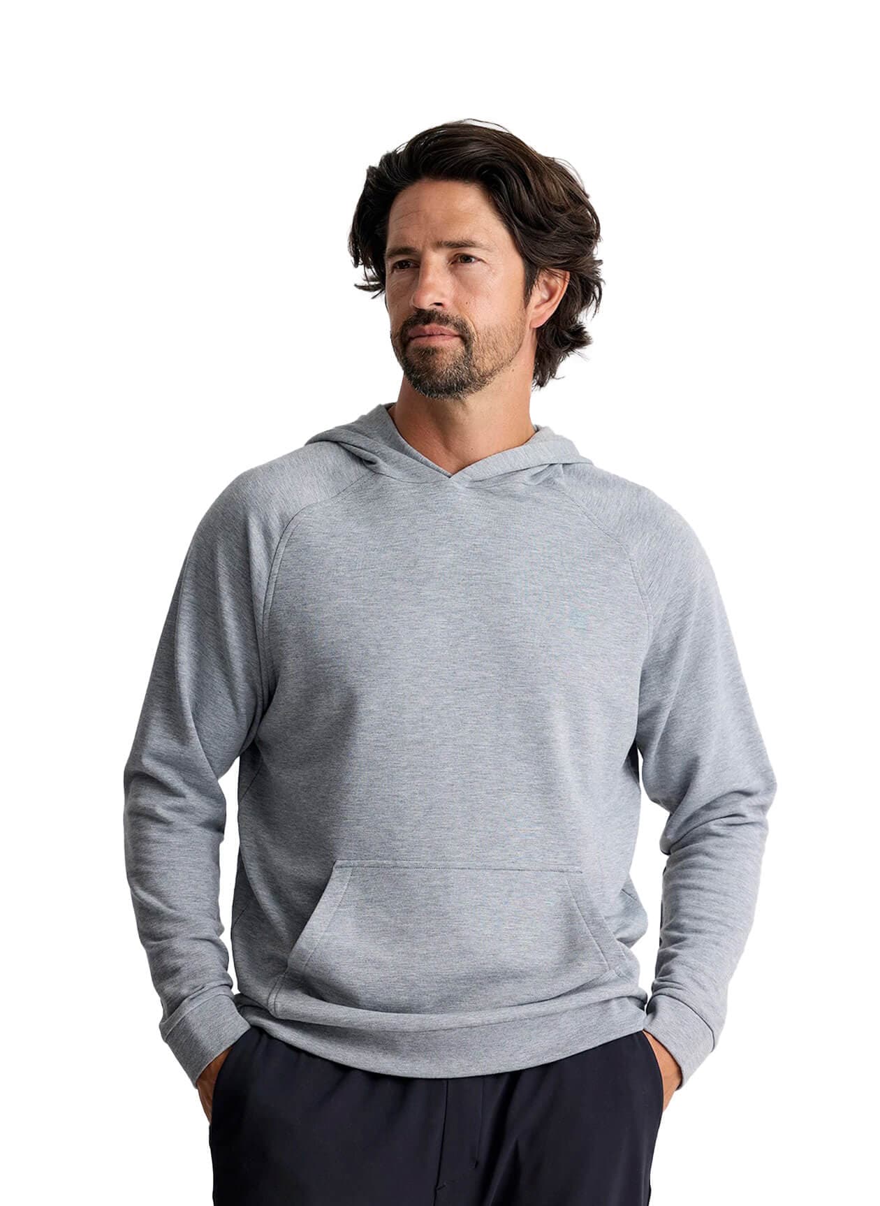 Free Fly Men's Bamboo Lightweight Fleece Hoodie - Light Grey 3XL