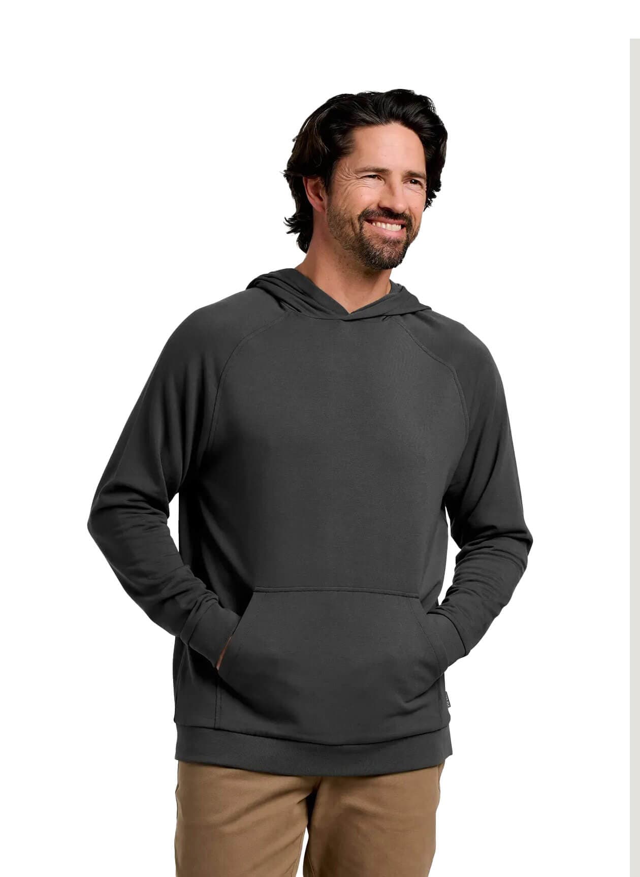 Free Fly Men's Bamboo Lightweight Fleece Hoodie - Dark Grey 3XL