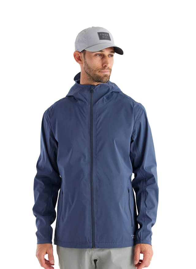 Free Fly Men's Cloudshield Rain Jacket - Navy LG