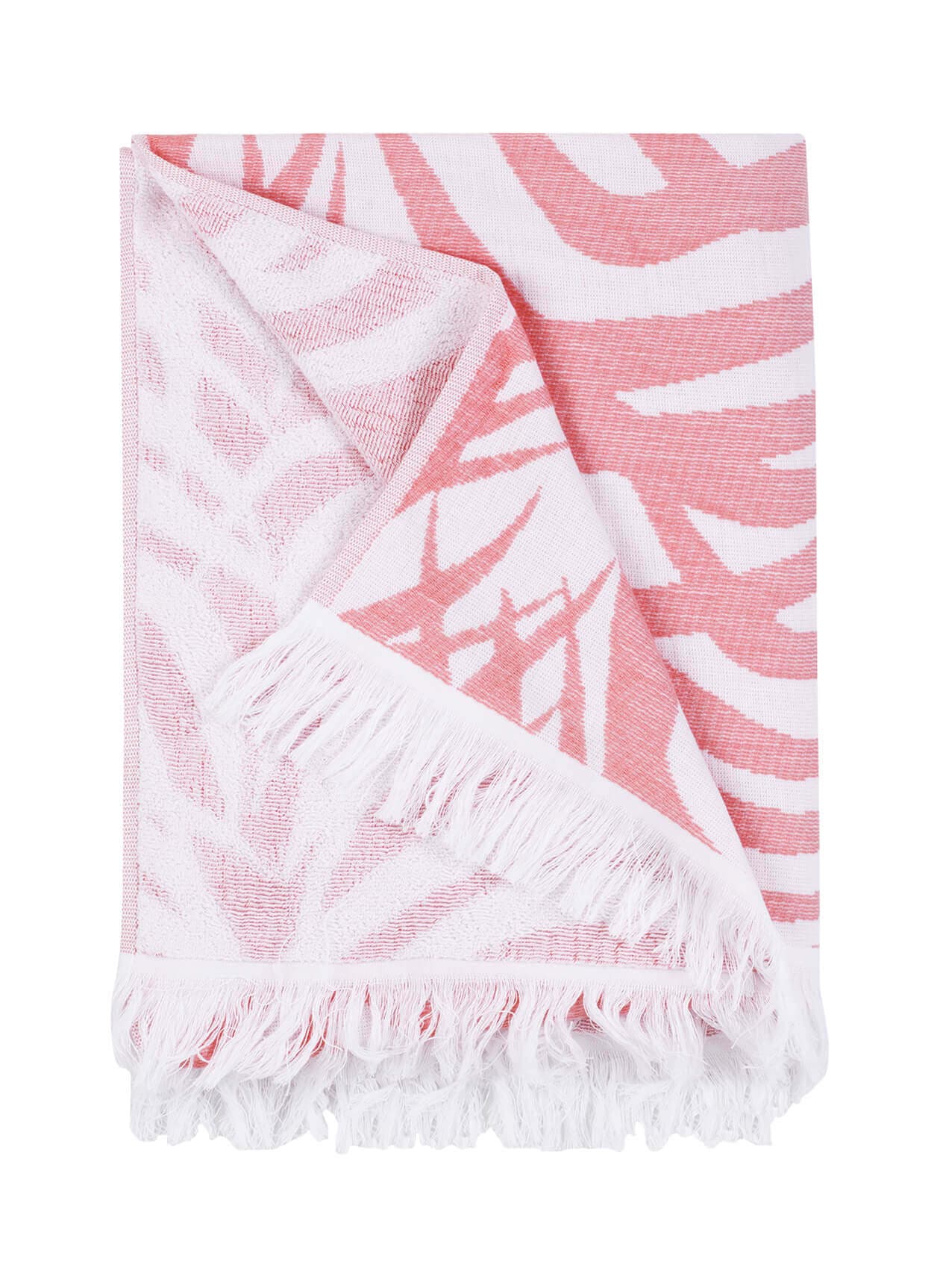 Matouk Zebra Palm Beach Towel - Pink MISC