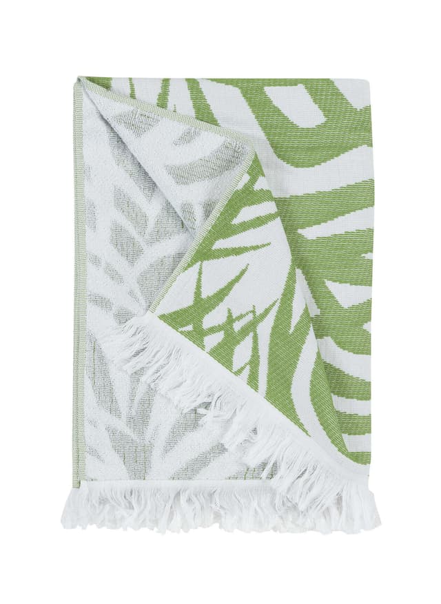 Matouk Zebra Palm Beach Towel - Green MISC