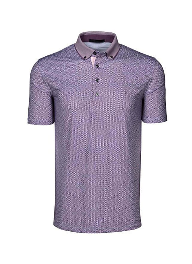 Greyson Men's Guardian Polo - Purple LG