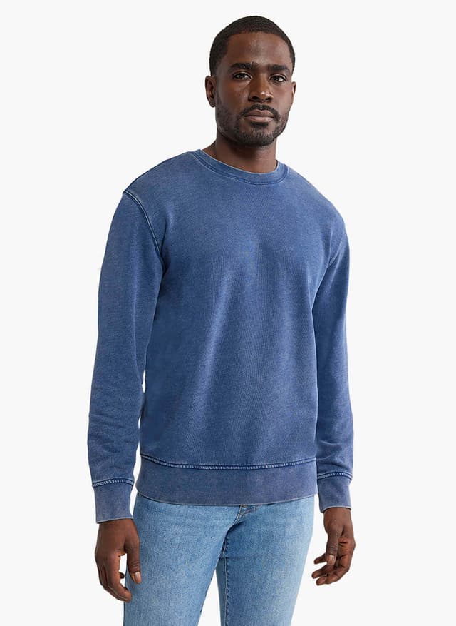 Fair Harbor Men's Saltaire Crewneck Blank - Navy LG