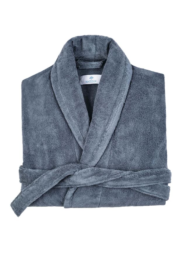 Matouk Milagro Robe - Dark Grey MD/LG