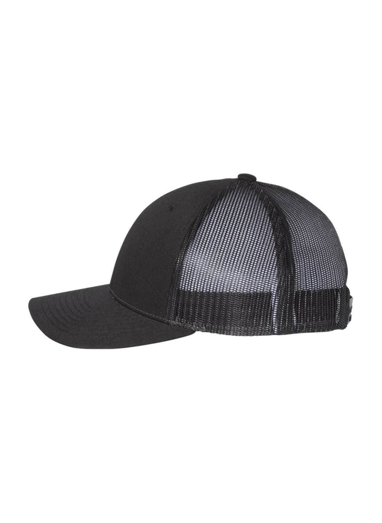 Richardson Low Pro Trucker Hat - Black MD/LG