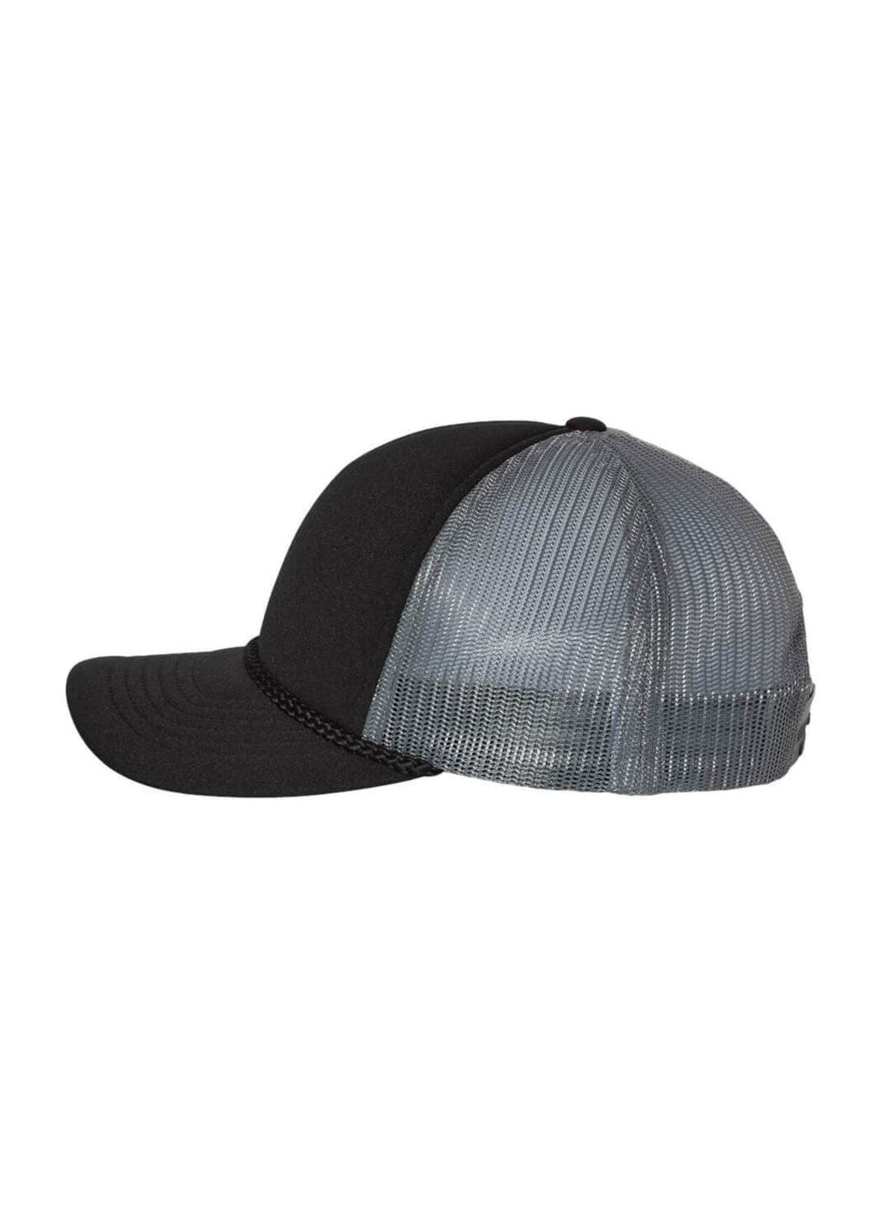 Richardson Low Pro Foamie Trucker Hat - Black,Light Grey MISC
