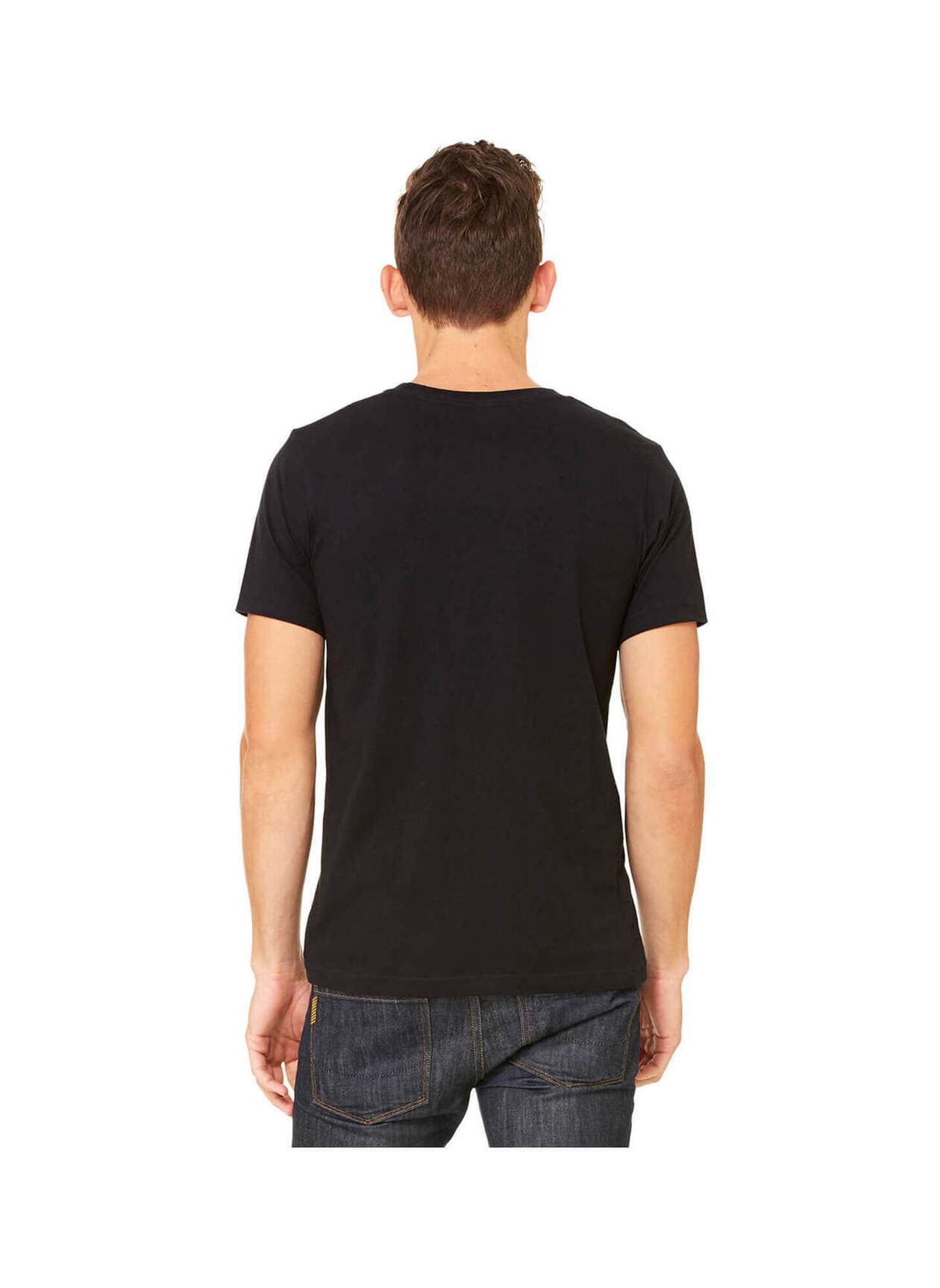 Bella + Canvas Men's Jersey Pocket T-Shirt - Black LG