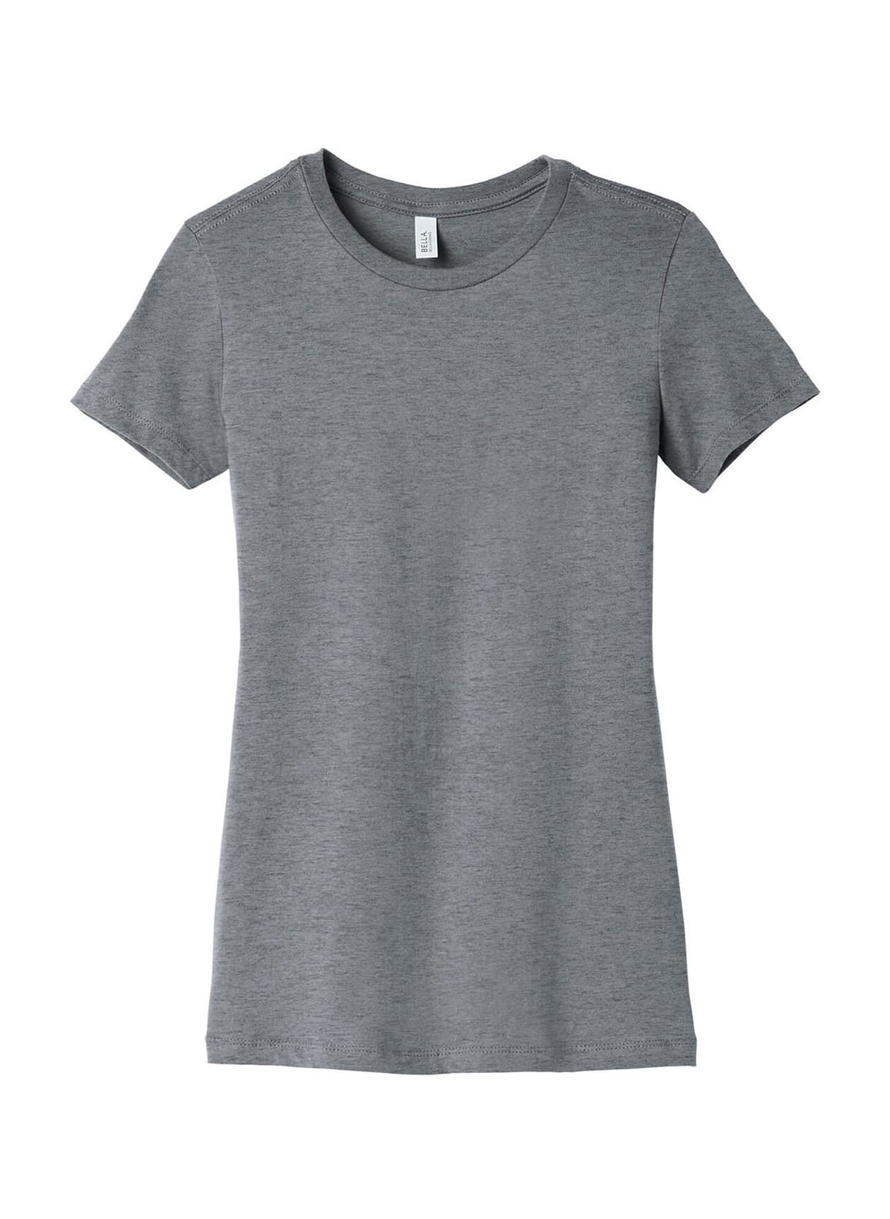 Bella + Canvas Women's Slim Fit T-Shirt - Dark Grey LG