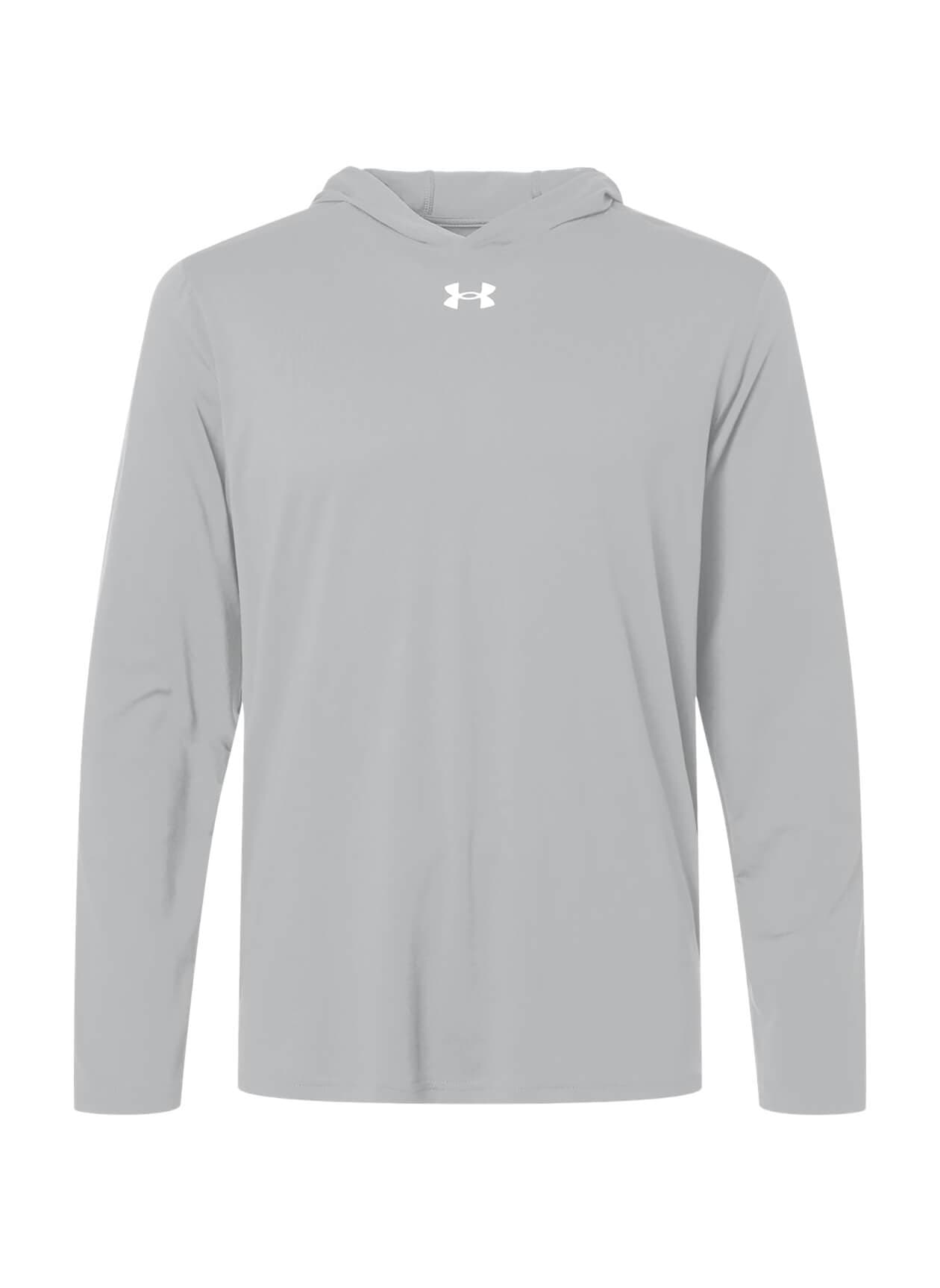 Under Armour Men's Team Vanish Hooded Long-Sleeve T-Shirt - Light Grey 3XL