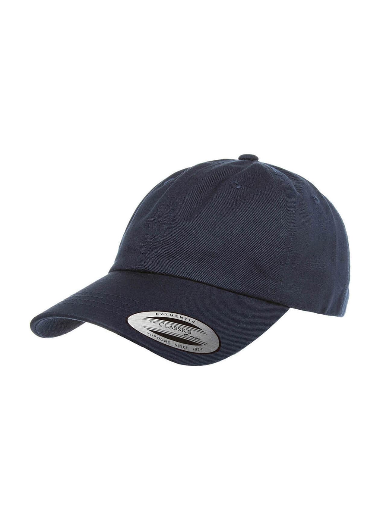 Yupoong Low-Profile Cotton Twill Dad Hat - Navy MISC