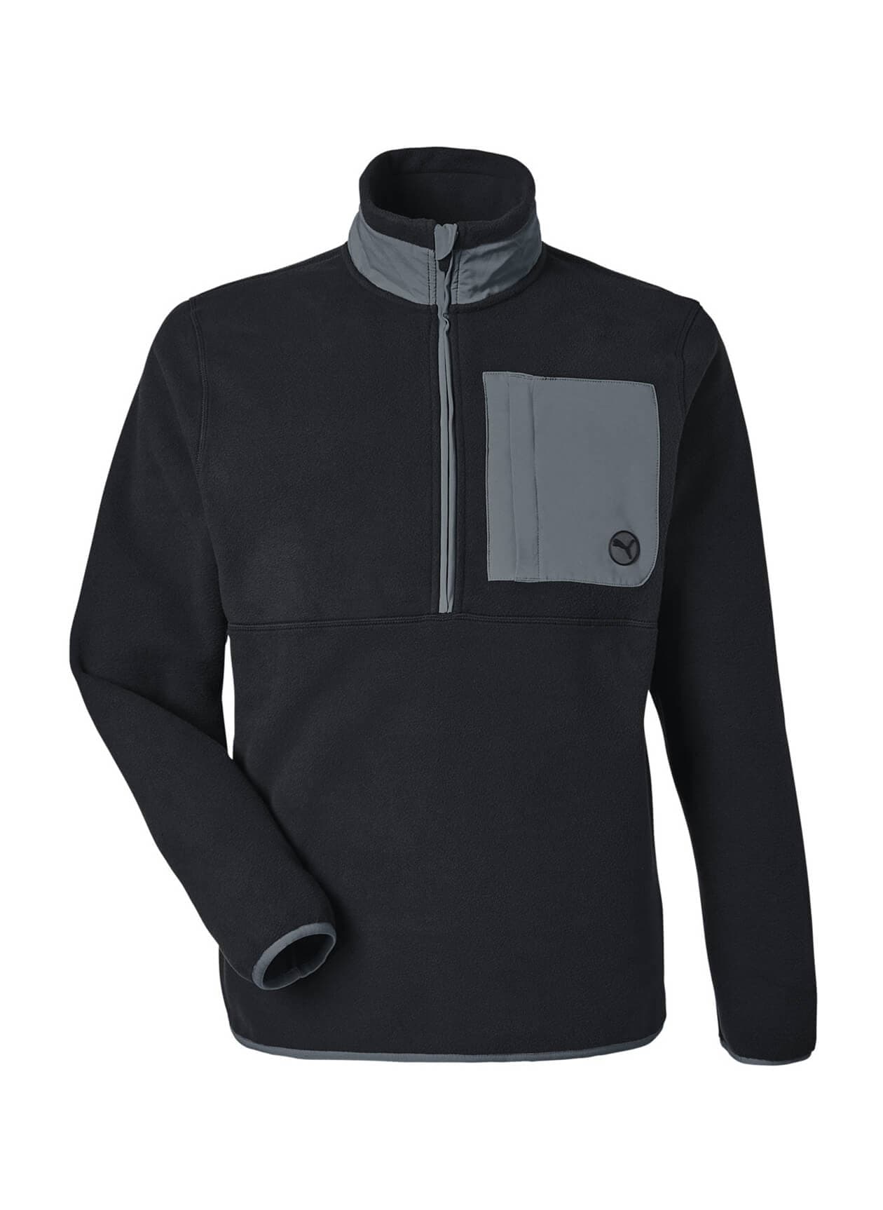 Puma Men's Fleece Quarter-Zip - Black 3XL