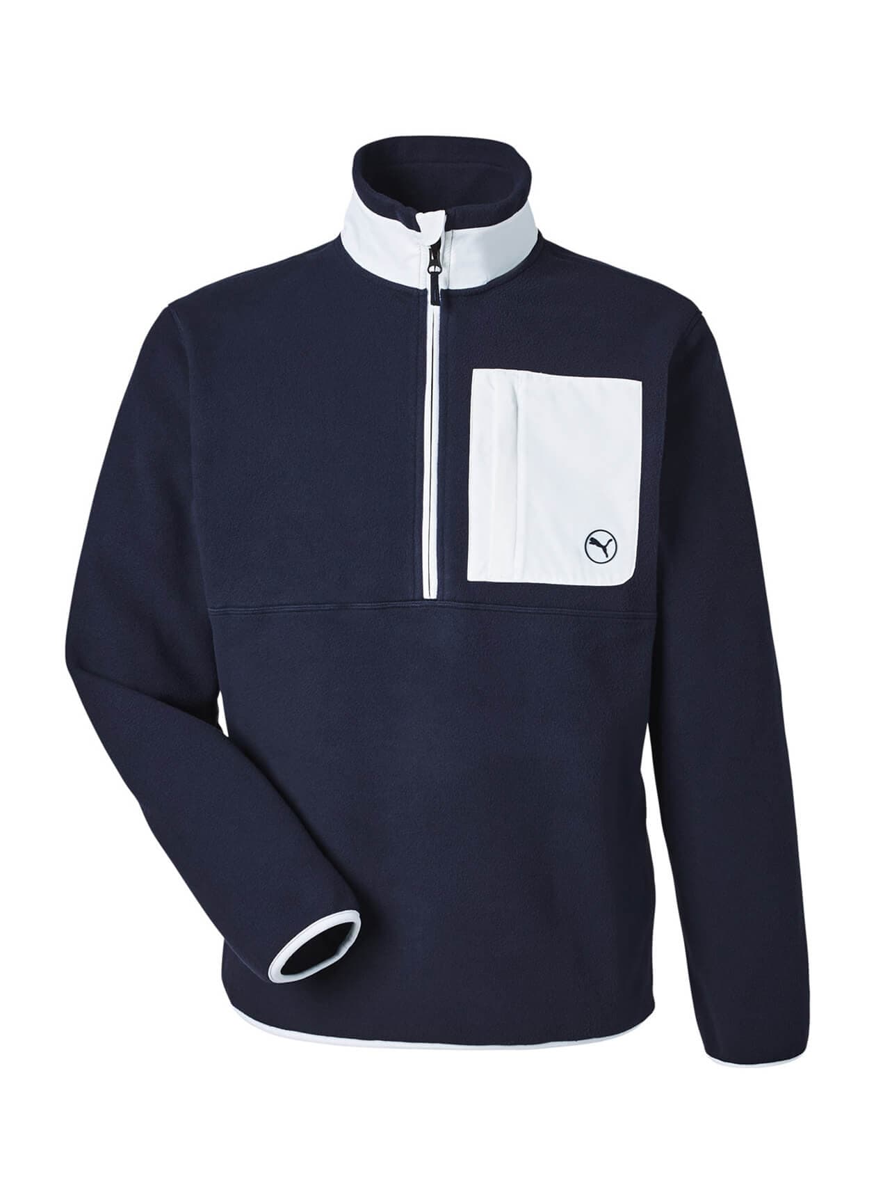 Puma Men's Fleece Quarter-Zip - Navy 3XL