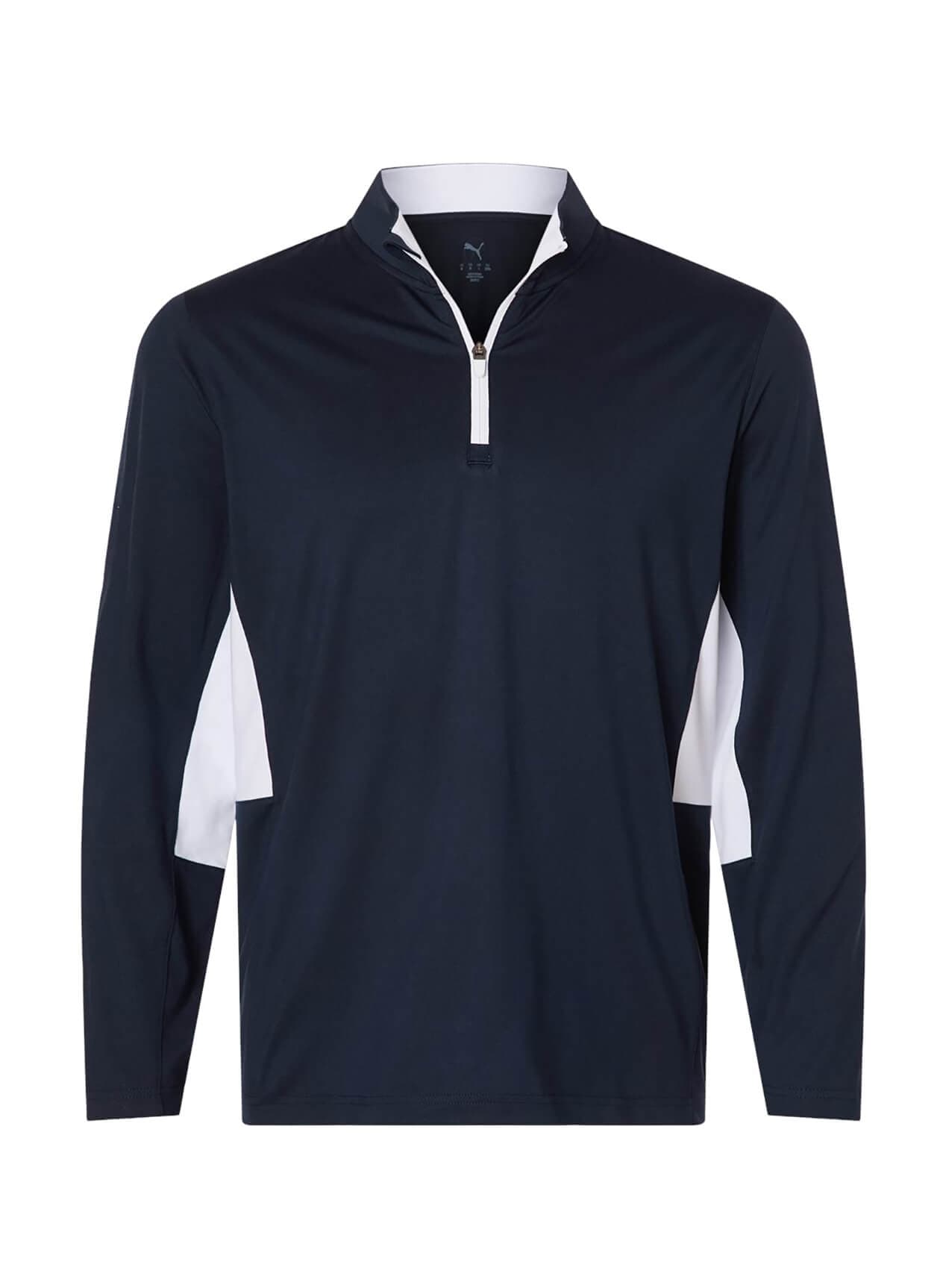 Puma Men's Pure 2.0 Quarter-Zip - Deep Navy / White Glow (DNWG) 3XL