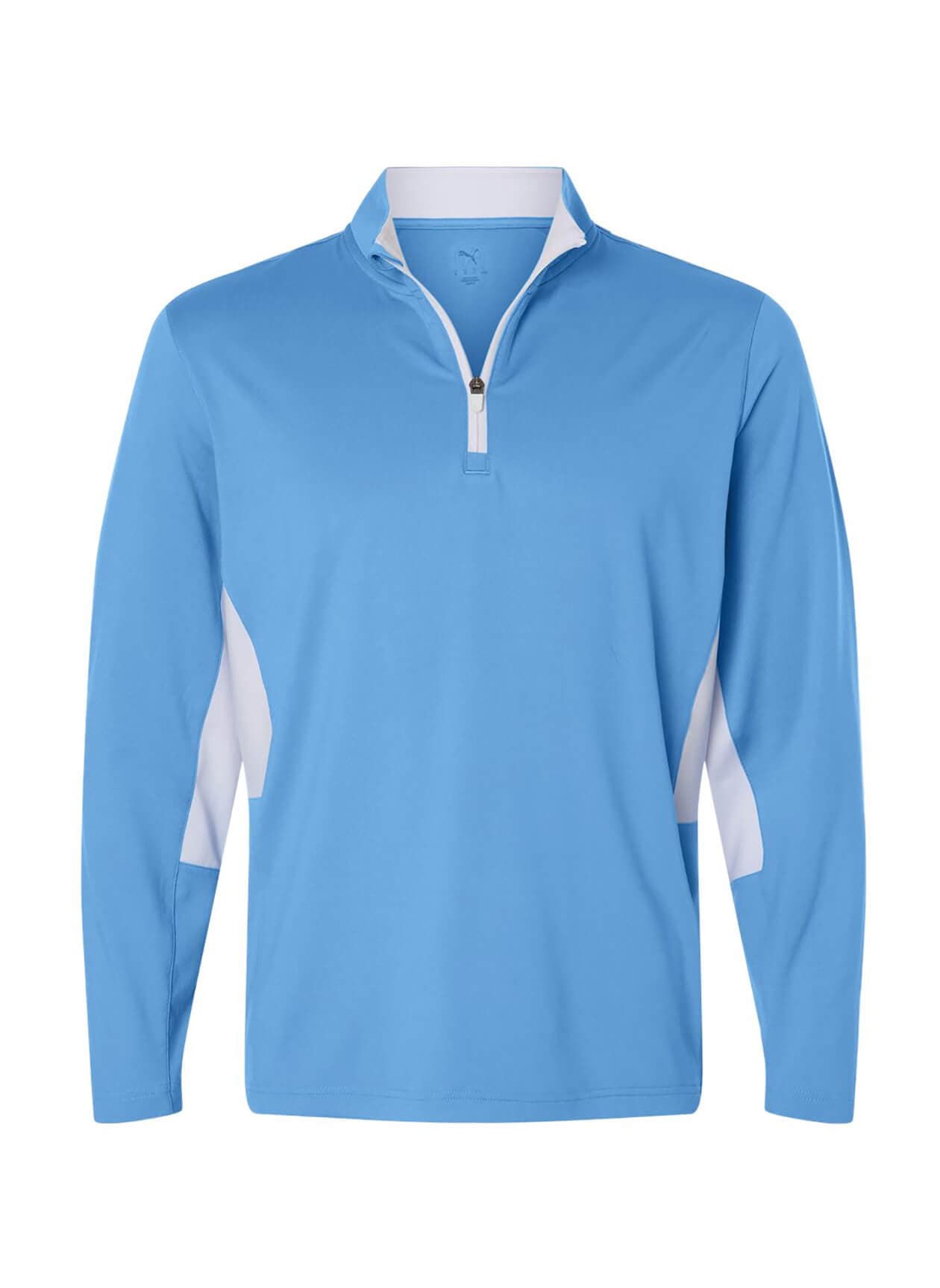 Puma Men's Pure 2.0 Quarter-Zip - Team Light Blue / White Glow 3XL