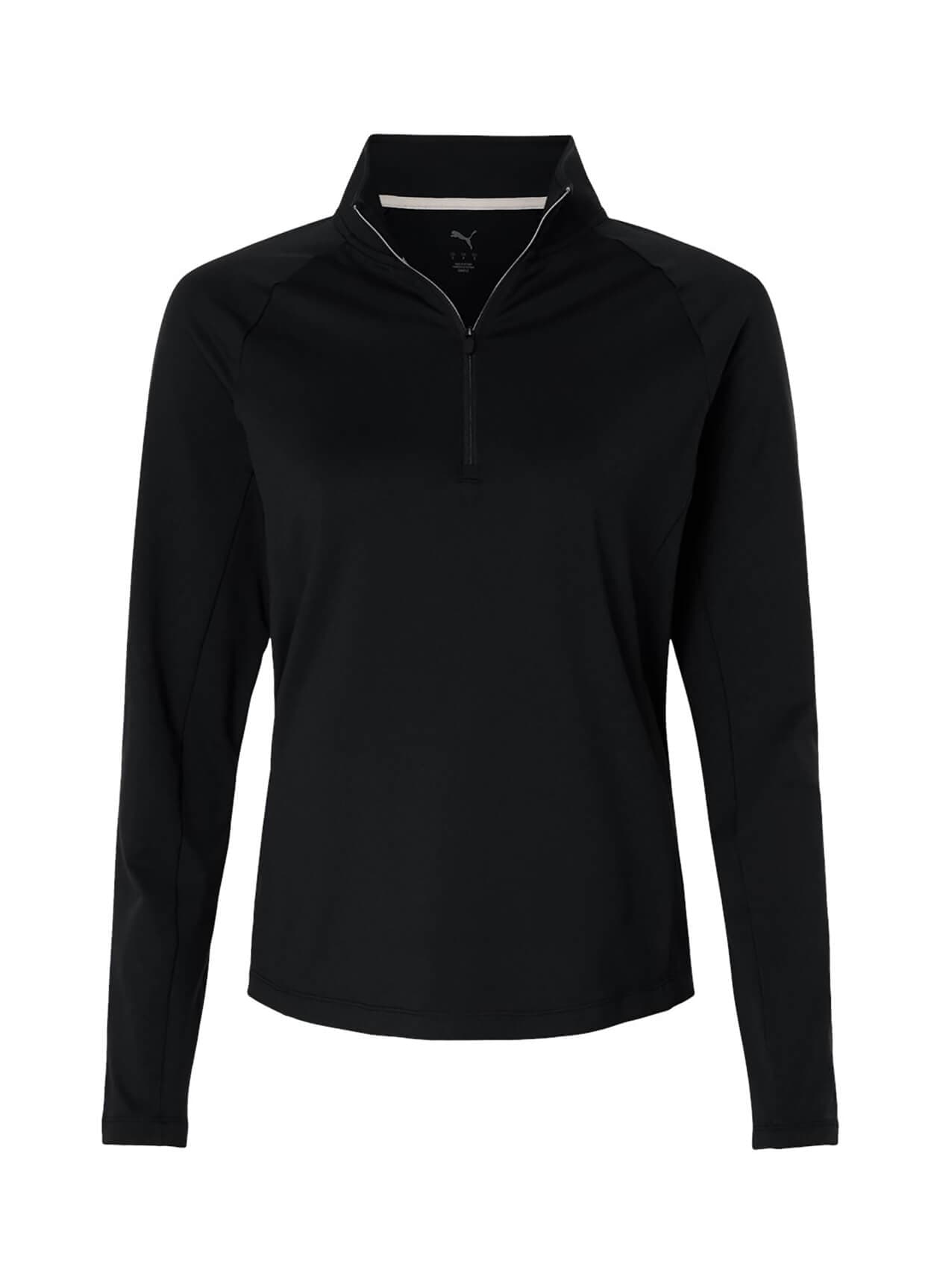 PUMA Women's Pure 2.0 Quarter-Zip - Black LG