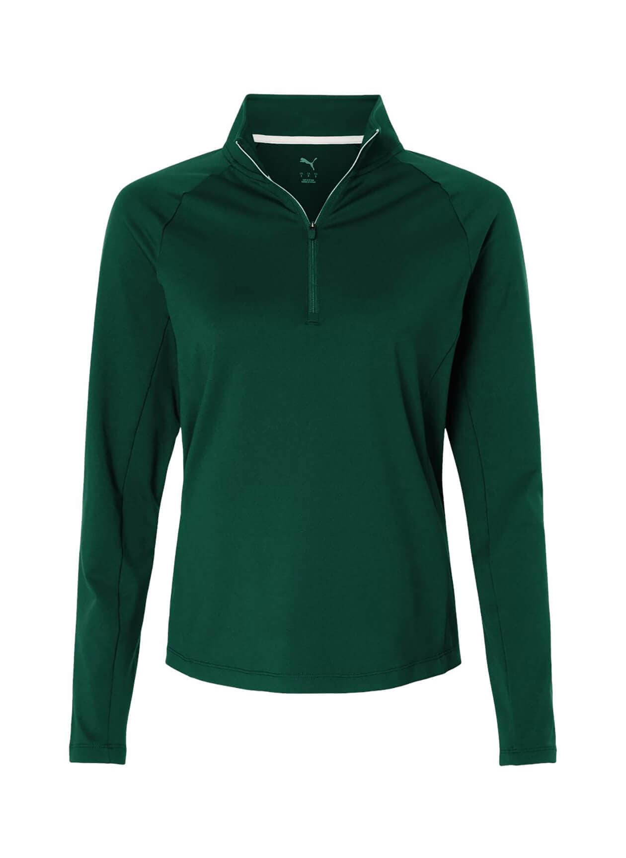 PUMA Women's Pure 2.0 Quarter-Zip - Green LG