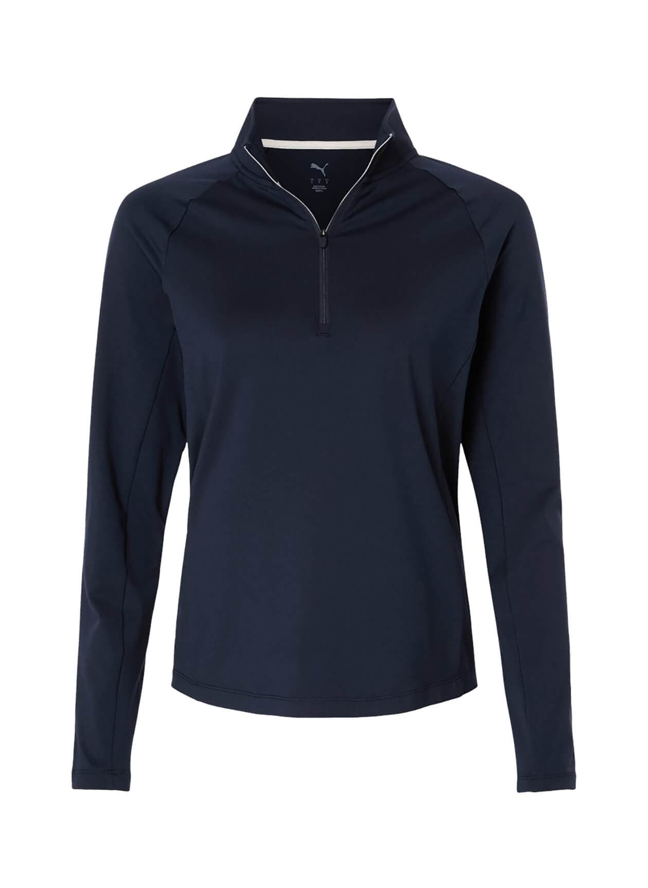 PUMA Women's Pure 2.0 Quarter-Zip - Navy LG