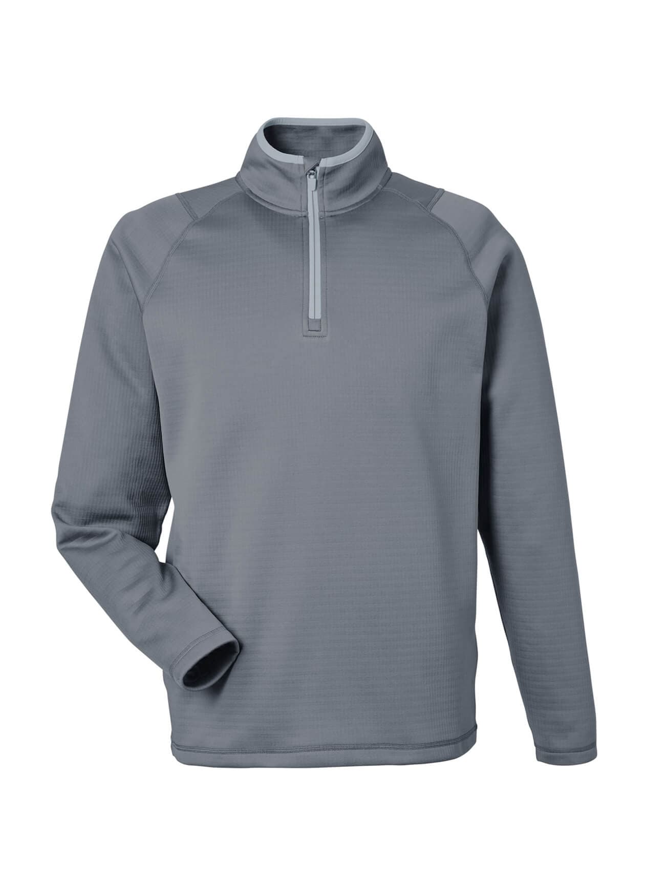 Puma Men's Waffle Fleece Quarter-Zip - Dark Grey 3XL