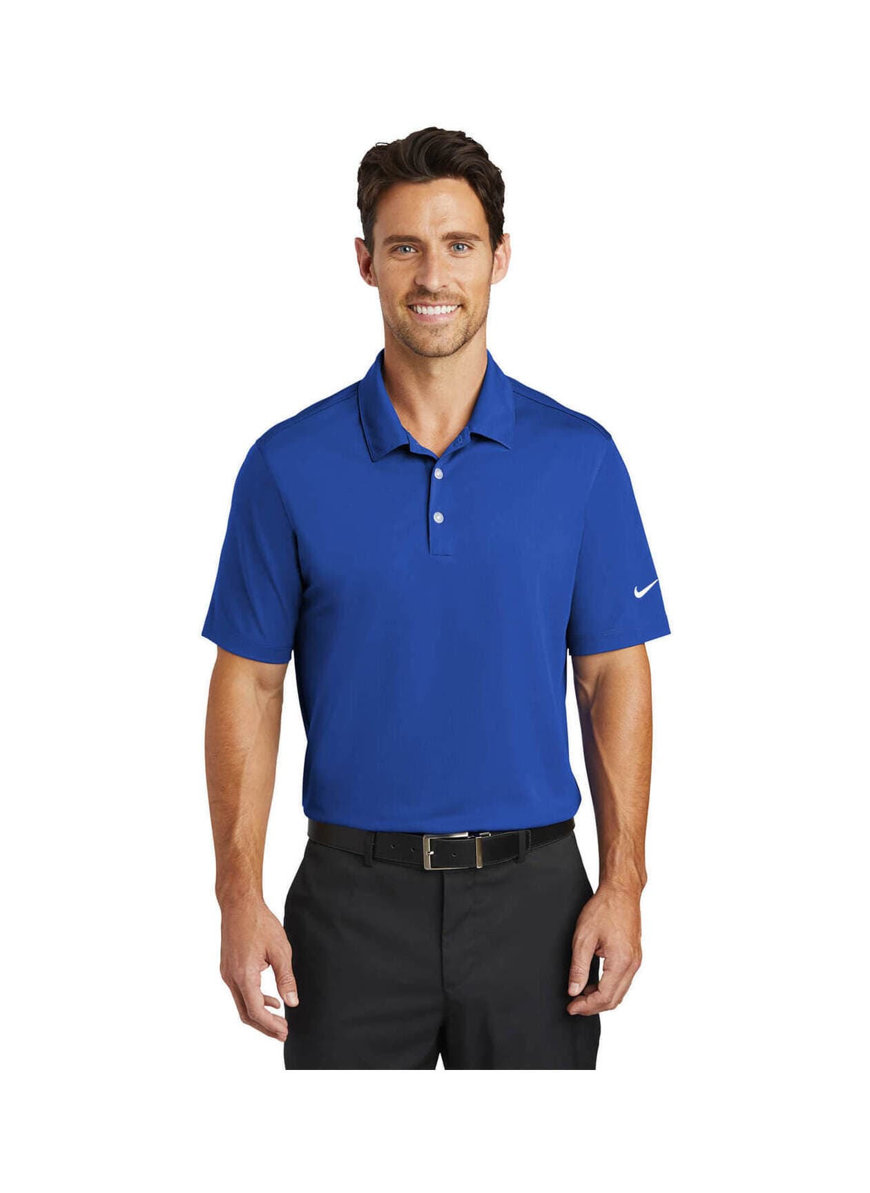 Nike Men's Dri-FIT Vertical Mesh Polo - Old Royal 3XL