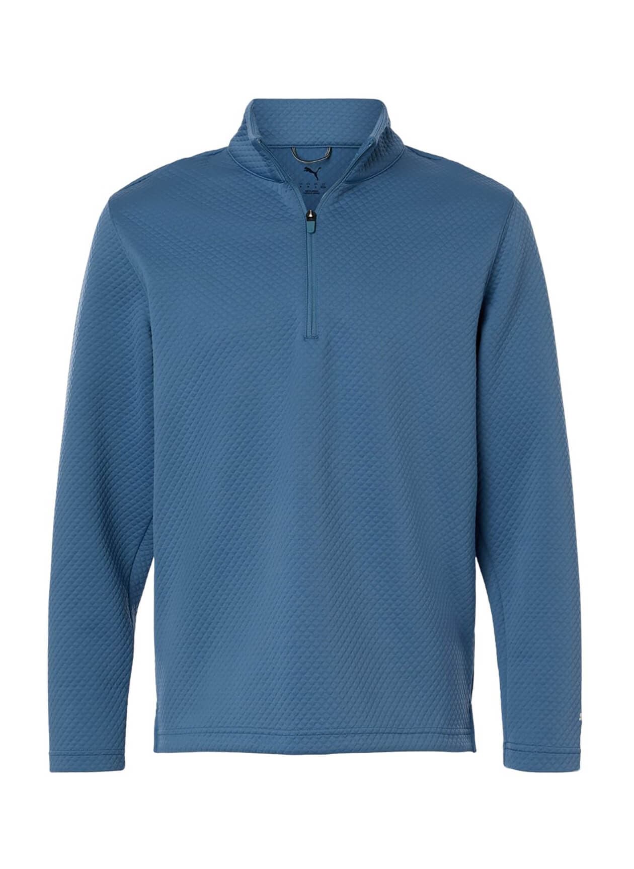 Puma Men's Pebble Quarter-Zip Pullover - Blue Horizon (BLUH) 3XL