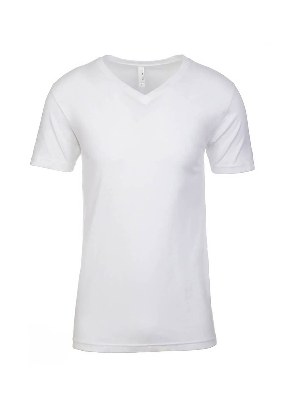Next Level Men's Sueded V-Neck T-Shirt - White LG