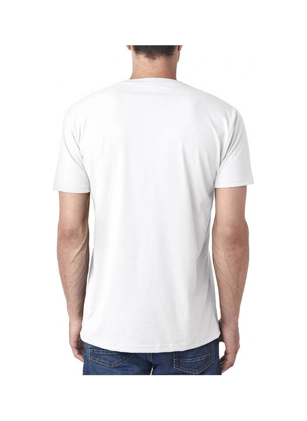 Next Level Men's Sueded V-Neck T-Shirt - White LG