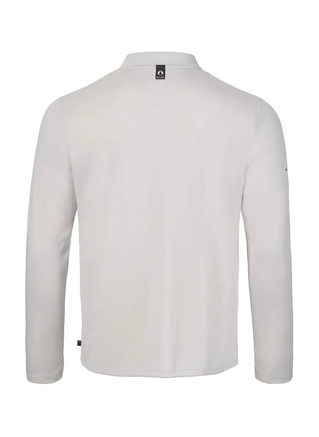 Musto Evo Crew Sunblock Long-Sleeve Polo - Light Grey 3XL