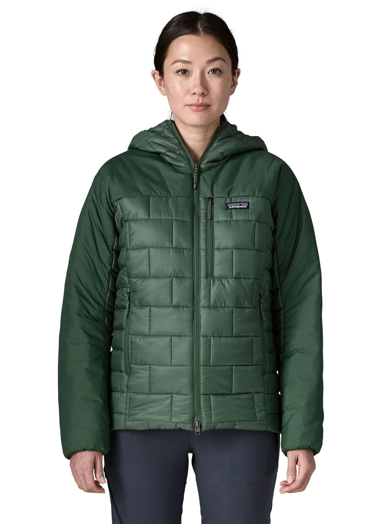 Patagonia Women's Hi-Loft Nano Puff Hoody - Green LG