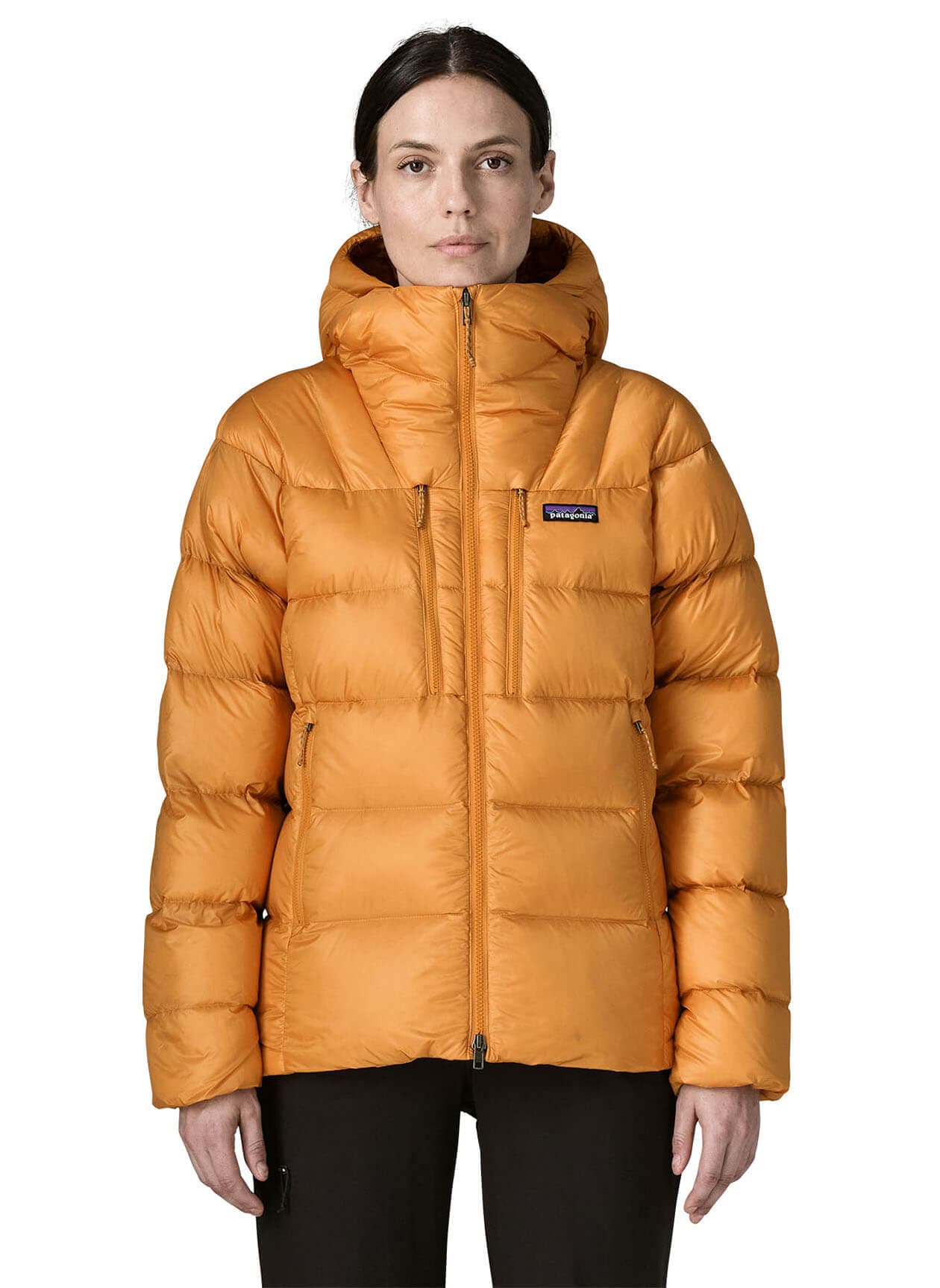 Patagonia Women's Fitz Roy Down Hoody F26 - Yellow LG