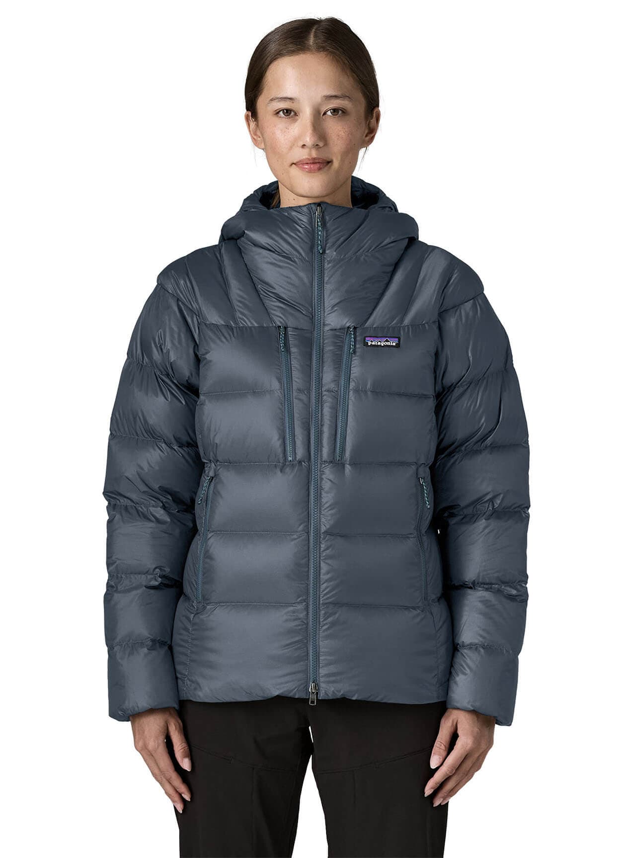 Patagonia Women's Fitz Roy Down Hoody F26 - Navy LG