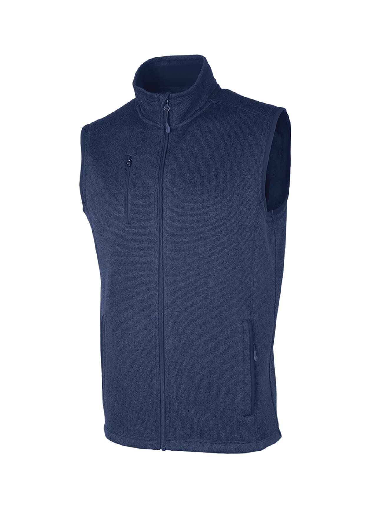 Charles River Men's Pacific Heathered Vest - Navy 3XL